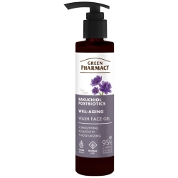 Bakuchiol i Postbiotyki Przeciwstarzeniowy Żel do mycia twarzy, Green Pharmacy, 200ml