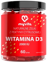 Witamina D3 Naturalne Żelki dla Dorosłych, MyVita