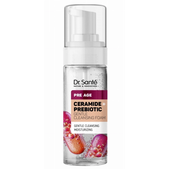 Delikatna pianka oczyszczająca Ceramide + Prebiotic, DR.SANTE Pre Age, 150ml