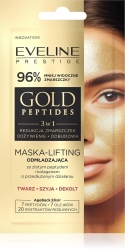 Maska-lifting odmładzająca 3w1 na twarz,szyję i dekolt, EVELINE Gold Peptides, 8ml