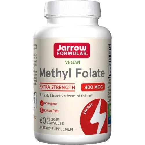 Metylowany Kwas Foliowy, 400mcg, Jarrow Formulas - Methyl Folate, 60 kapsułek