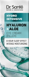 Krem pod oczy intensywnie nawilżający Hyaluron+Aloe DR.SANTE Hydro Intensive, 15ml