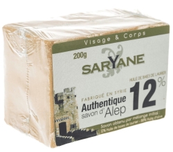Mydło Aleppo 12% Oleju Laurowego, SARYANE, 170g