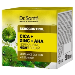 Normalizujący krem na noc Cica + Zinc + AHA, DR.SANTE Sebocontrol, 50ml