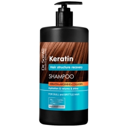 Szampon do włosów matowych i łamliwych, DR. SANTE Keratin, 1000ml