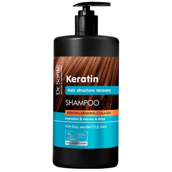 Szampon do włosów matowych i łamliwych, DR. SANTE Keratin, 1000ml