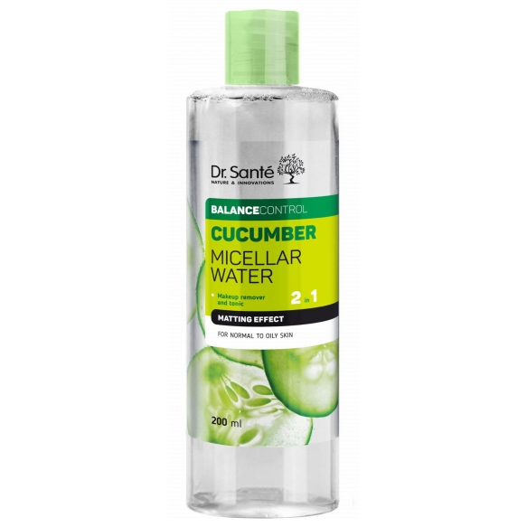 Płyn micelarny 2w1 Efekt matujący Ogórek DR.SANTE Balance Control, 200ml