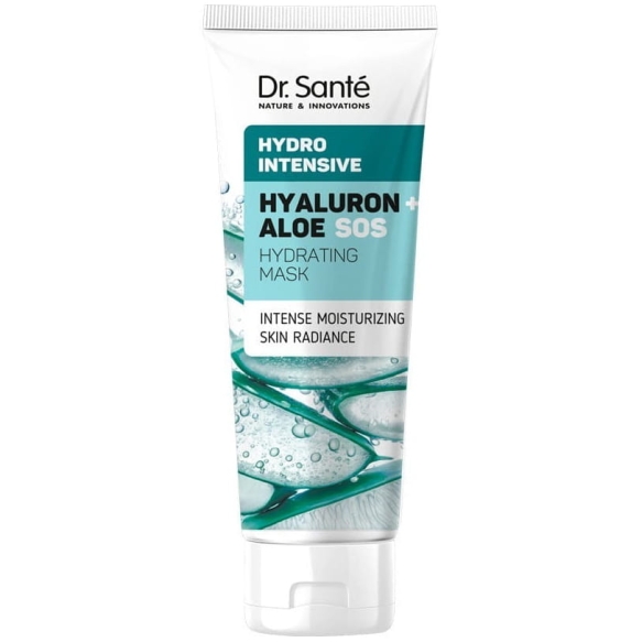 Maseczka do twarzy nawilżająca SOS Hyaluron+Aloe, DR.SANTE Hydro Intensive, 75ml