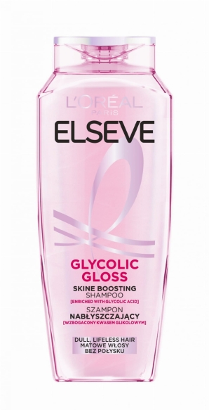 LOREAL ELSEVE Glycolic Gloss Szampon nabłyszczający do włosów matowych i bez połysku 400 ml
