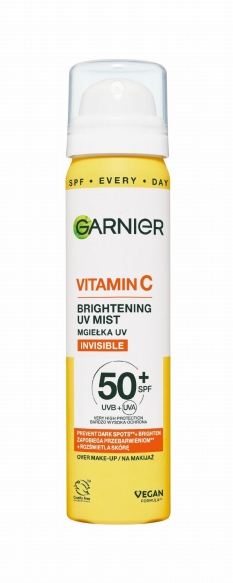 GARNIER Vitamin C Mgiełka rozświetlająca Invisible SPF 50+ 75 ml
