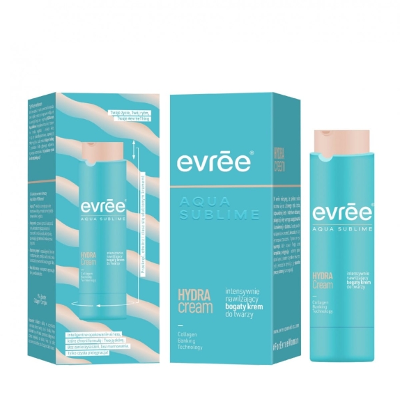 EVREE Aqua Sublime Bogaty krem do twarzy intensywnie nawilżający Hydra Cream 45 ml