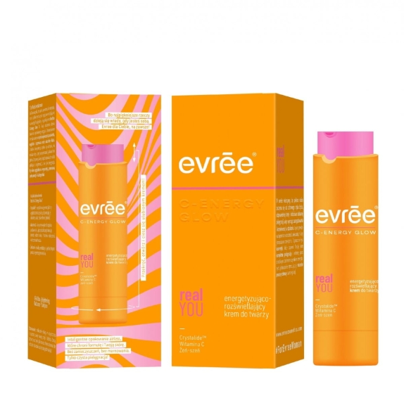 EVREE C-Energy Glow Energetyzująco-rozświetlający krem do twarzy Real You 45 ml