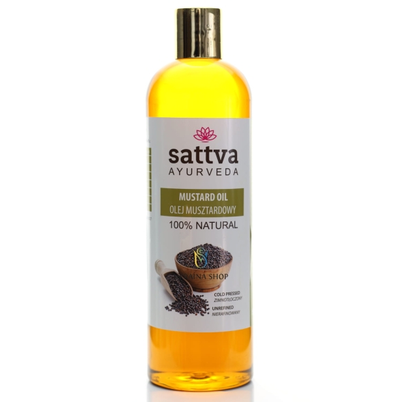 Olej Musztardowy Organic SATTVA AYURVEDA, 500ml