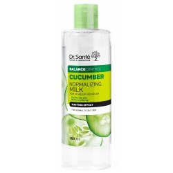 Mleczko normalizujące do demakijażu Efekt matujący Ogórek DR.SANTE Balance Control, 200ml