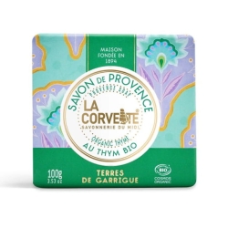 Śródziemnomorskie mydło organiczne - Kraina ziół, La Corvette, 100g