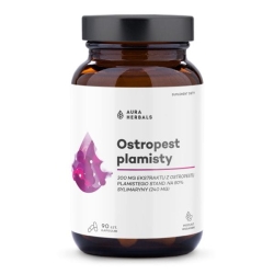 Ostropest plamisty, 80% Sylimaryny, Aura Herbals, 90 kapsułek