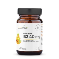 Witamina B2 R-5-P 40 mg, ryboflawina, Aura Herbals, 60 kapsułek