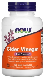 Cider Vinegar 250 mg, NOW Foods, 180 Capsules