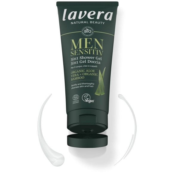 Lavera Men Sensitive Чоловічий гель для душу 3 в 1, 200 мл