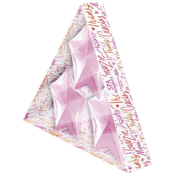 SPA Moments Gwiazdki musujące do kąpieli - Gwiazdki (Malina z Wanilią) 3x50g