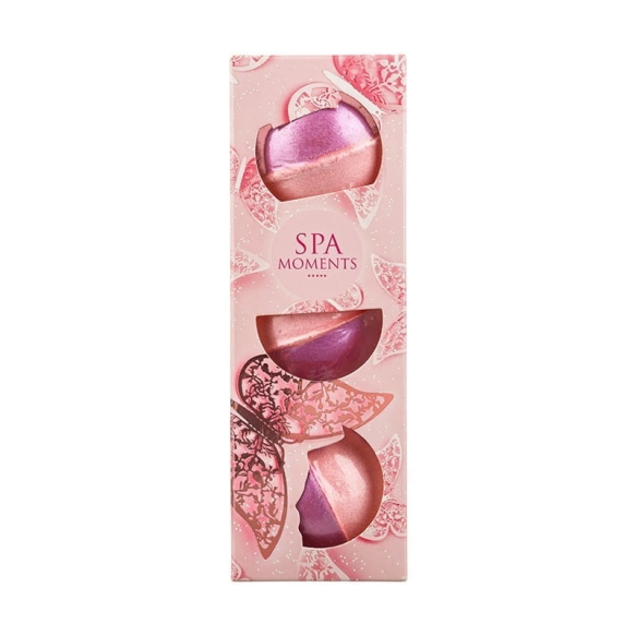 CHLAPU CHLAP Spa Moments Zestaw kul do kąpieli o zapachu Słodkiej Pianki 3 x 80 g