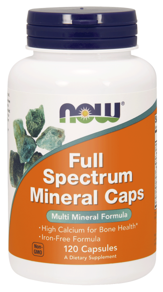 Full Spectrum Minerals, NOW Foods, 120 kapsułek