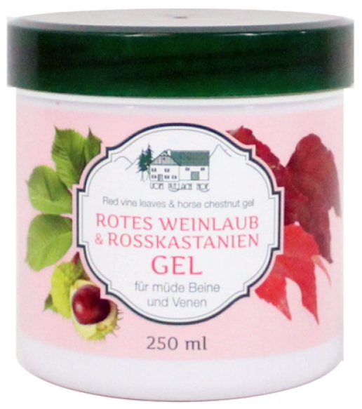 Żel z Liści Czerwonych Winogron i Kasztanowca, Pullach Hof, 250ml