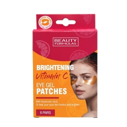 Beauty Formulas Brightening Vitamin C Żelowe Płatki pod oczy, 6 par