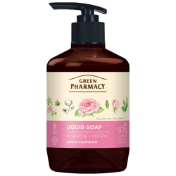 Musk Rose & Cotton Liquid Soap, Green Pharmacy 460ml