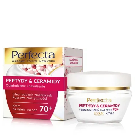 PERFECTA Peptydy &amp; Ceramidy 70+ Krem na dzień i noc Silna redukcja zmarszczek i uelastycznienie 50 ml