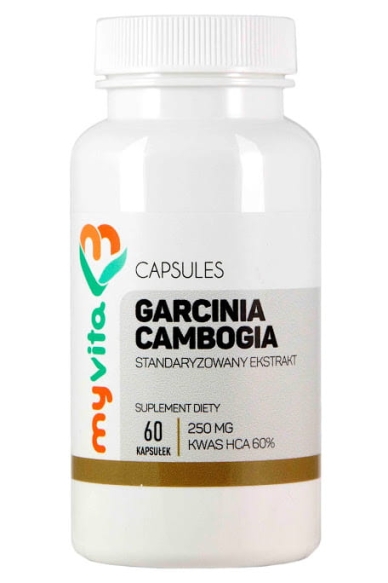 Garcinia Cambogia 60% HCA, Kapsułki, MyVita 60 kapsułek