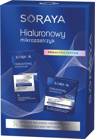 SORAYA Zestaw prezentowy Hialuronowy Mikrozastrzyk 60+ (Krem regenerujący + Krem przeciwzmarszczkowy pod oczy)