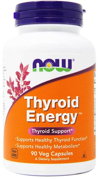 Thyroid Energy, Wsparcie Tarczycy, NOW Foods, 90 kapsułek