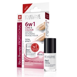 Skoncentrowana odżywka do paznokci nadająca kolor EVELINE Nail Therapy Professional - French 5 ml