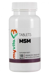 MSM Metylosulfonylometan, Tabletki, MyVita