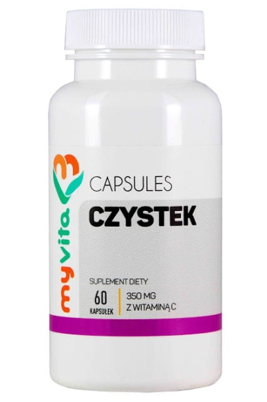 Czystek z Witaminą C 350 mg, Myvita 60 kapsułek