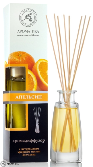 Pomarańcza Dyfuzor Zapachu, Aromadyfuzor, Zawiera 100% Naturalny Olejek