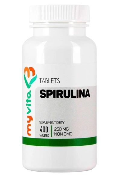 Spirulina w Tabletkach, Myvita 400 tabletek