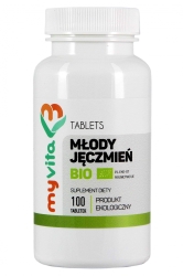 Młody Jęczmień BIO, Tabletki, Myvita