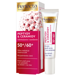 PERFECTA Peptydy & Ceramidy 50+/60+ Krem pod oczy Silna redukcja zmarszczek i rozjaśnienie 15 ml