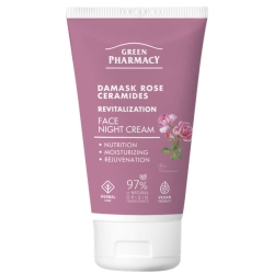 Róża damasceńska + Ceramidy Krem do twarzy na noc, Green Pharmacy, 50ml