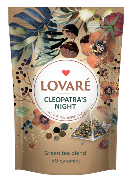 Mieszanka herbat z dodatkami „Cleopatra`s Night ” Lovare (2g х 50 piramidek)