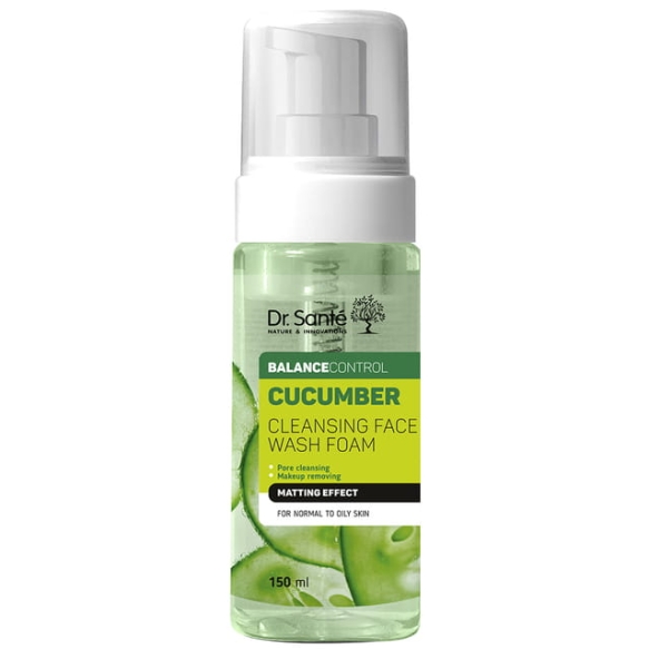 Oczyszczająca Pianka do Twarzy z Ogórkiem, Dr.Sante Cucumber Balance Control