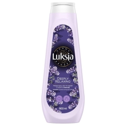 LUKSJA Aroma Senses Deeply Relaxing Pielęgnujący płyn do kąpieli o zapachu lawendy 900 ml