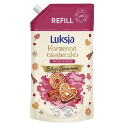 LUKSJA Mydło w płynie Korzenne Ciasteczko - zapas 900 ml