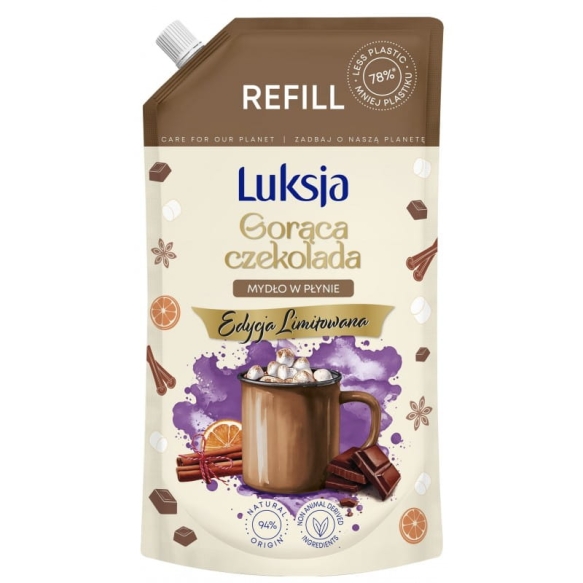 LUKSJA Mydło w płynie Gorąca Czekolada - zapas 900 ml