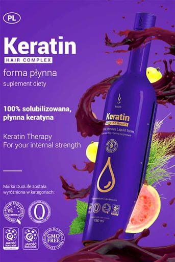 Keratin Hair Complex, Keratyna w Płynie DuoLife, 750 ml