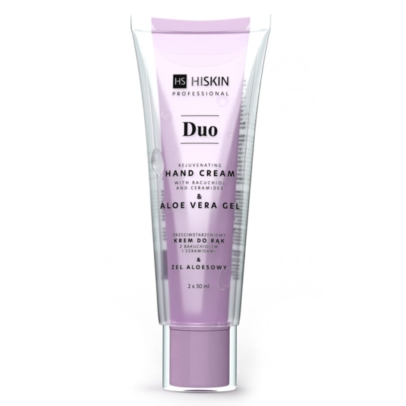 HISKIN DUO Przeciwstarzeniowy krem do rąk z bakuchiolem i ceramidami, 60 ml