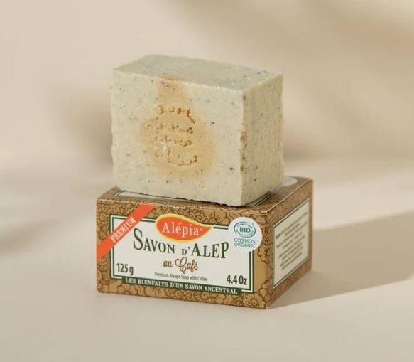 Organic Premium Aleppo Soap with Coffee, Alepia, 125g