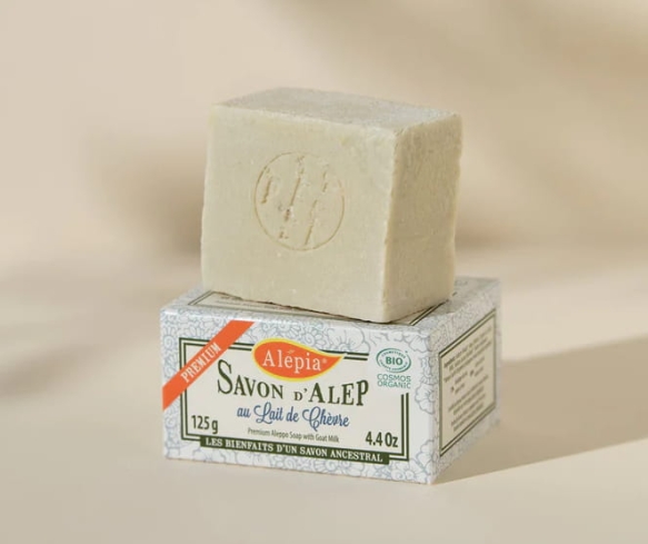 Organic Premium Aleppo Soap with Goat’s Milk, Alepia, 125g
